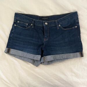 Banana Republic Dark Blue Rolled Cuff Denim Shorts (30/10) Low rise